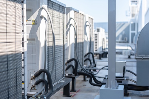 Commercial heating and cooling equipment supporting HVAC services for businesses in Simpsonville, SC